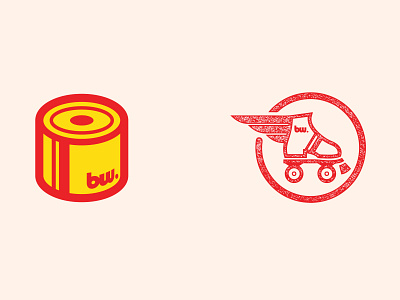 Big Wheel Skate Crew Logomark icon illustration logo vector