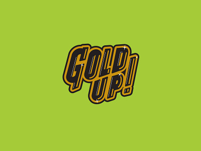 Gold Up! custom type handlettering illustration logo logotype typogaphy