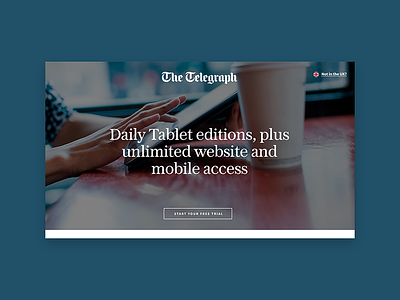 The Telegraph design desktop minimal the telegraph typography website