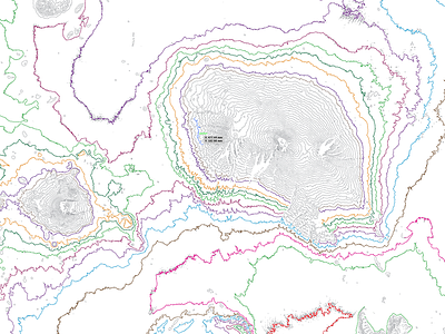 Contours contours kilimanjaro lines map tanzania