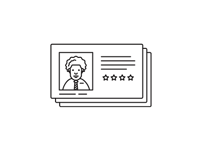 Customer card customer id illustration license photo profile
