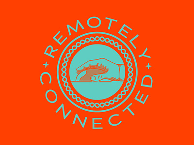 Remotely Connected branding campaign icon logo typography