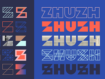 zhuzh identity branding design illustration logo typography