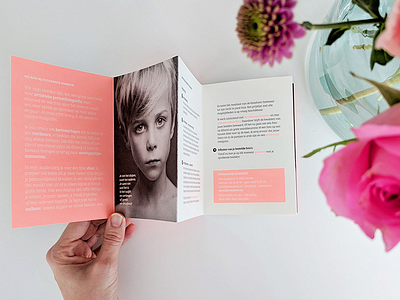 Booklet for Photographer Fie Vandevin branding colour fluo graphic design logo pantone pastel pink print