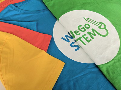 WeGoStem - branding branding coding colour computer graphic design logo print science stem