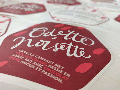 Branding • Odette Noisette brand branding calligraphy color colour design food granola graphic design handdrawn handlettering healthy homemade illustrator logo logodesign print pure sticker vector