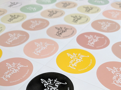 Photographer Ilse Van Bouchout • Branding brand branding color colour design graphic design handdrawn handlettering illustrator logo logodesign print sticker stickers typography vector