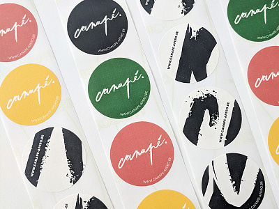 Branding • Canapé blackwhite brand branddesigner branding calligraphy color colour design food graphic design graphicdesign handdrawn handlettering illustrator logo logodesign print stickers typography vector