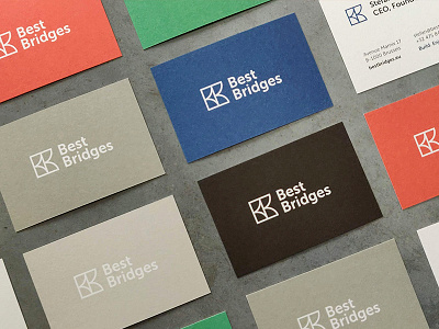 BestBridges - business cards brand branddesigner brandidentity branding colour design graphic design graphicdesign illustrator illustrator cc indesign logo logodesign logodesigner print printdesign type typography vector vectorart