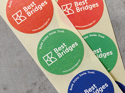 BestBridges - stickers brand brand design brand designer brand identity branddesigner branding colour design designfeed graphic design graphicdesign illustrator logo logodesign logodesigner print sticker thedesignfix typography vector