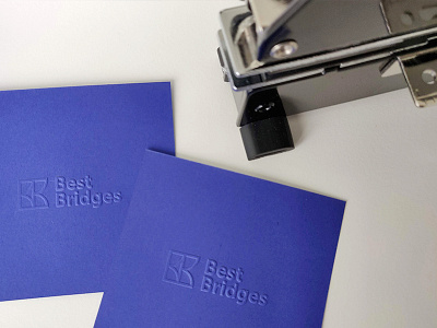 BestBridges - embossing stamp brand brand designer brandidentity branding emboss graphic designer graphicdesign line art logo logo design logo designer mark stamp vectorart