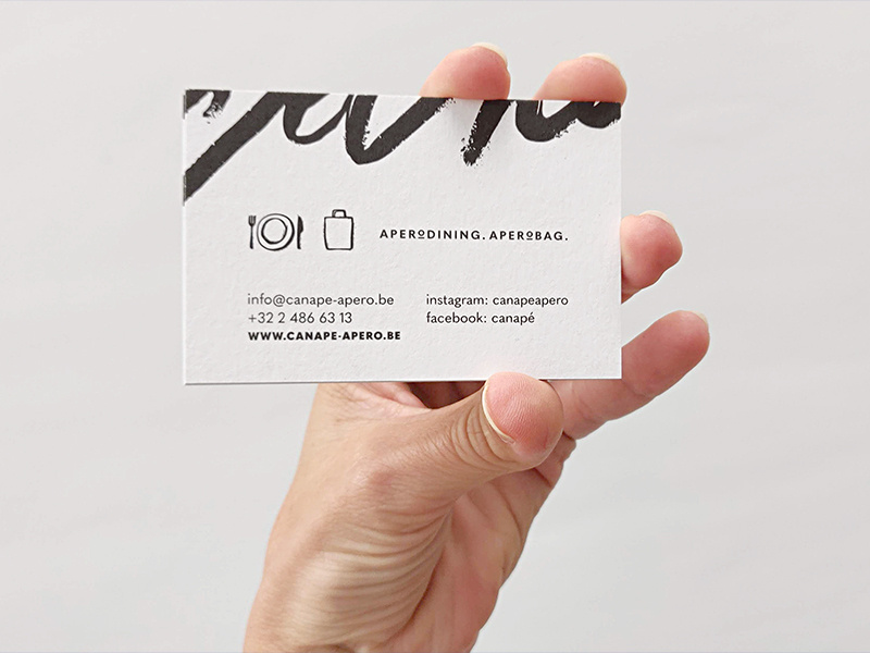 Canapé • Business Card graphicdesign illustrator design brandidentity lettering blackwhite logo designer logo branding brand brand designer graphic designer graphic design illustration icon handlettering handdrawn paper print businesscard