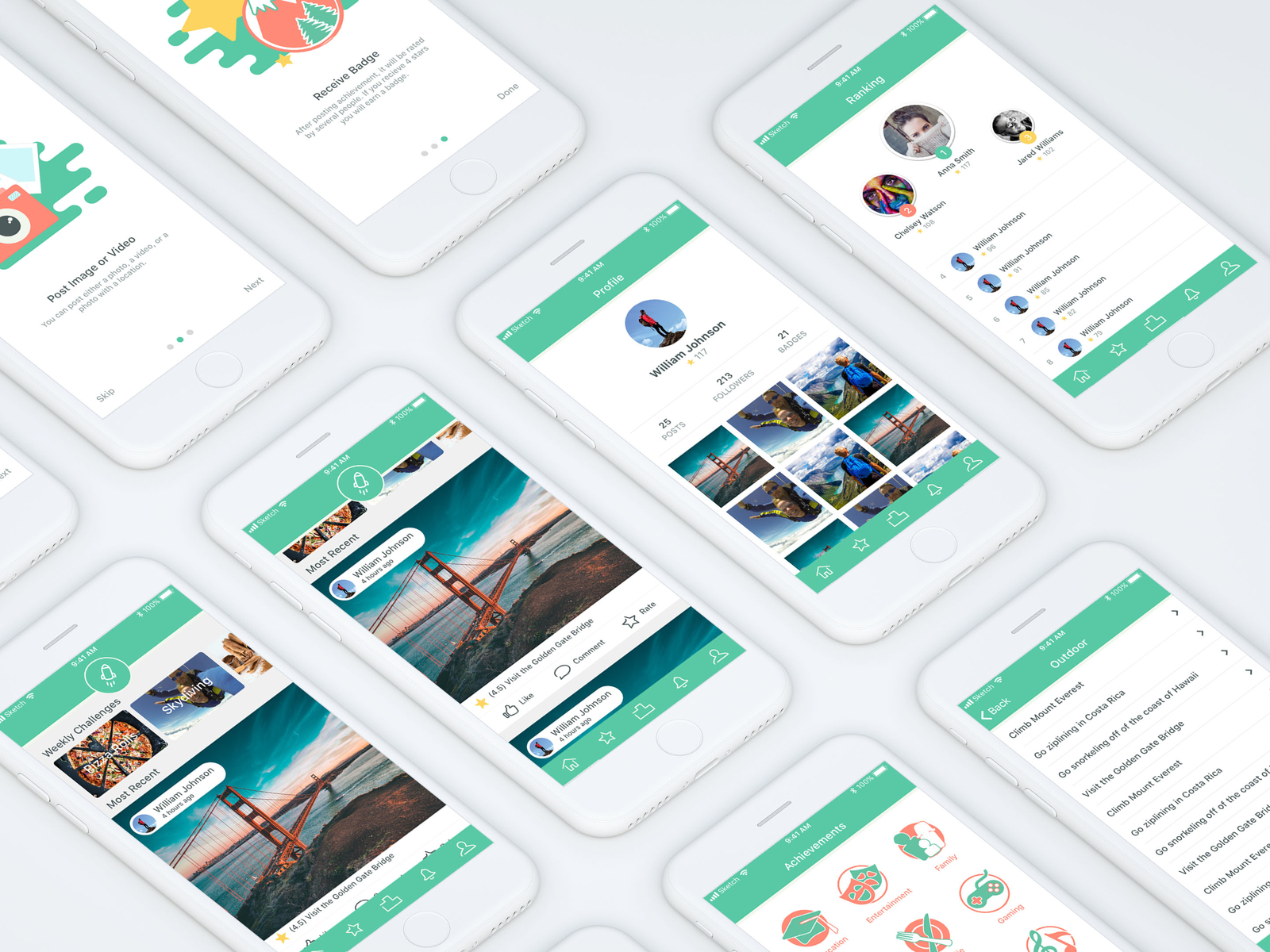 Social Media App by Rebecca Davis on Dribbble