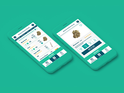 Cannabis Kiosk Mobile App app design icon mobile app ui