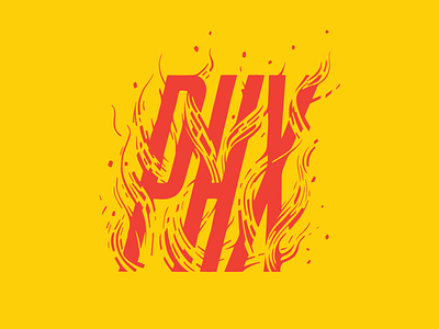 Phoenix Fire arizona desert fire heat illustration lettering phoenix phx type typography typography illustration