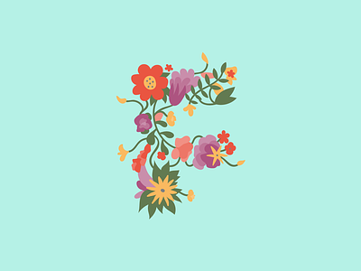 Flathead Farmworks Floral Logo branding floral florist flowers greenery illustration logo plants