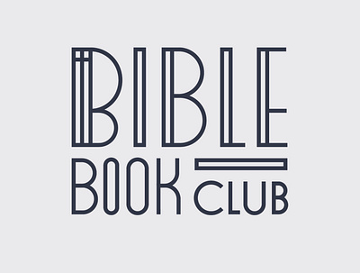 Bible Book Club Logo bible book club christian logo lettering logo design typogaphy