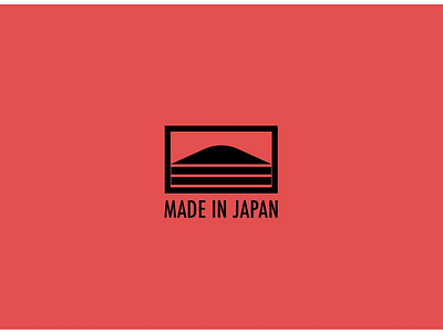 Made in bold japan logo made minimalist mountain tag