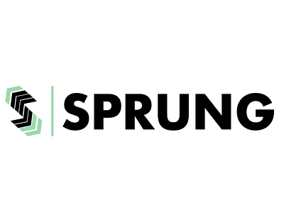 Sprung logo branding geometry logo minimalism s sprung