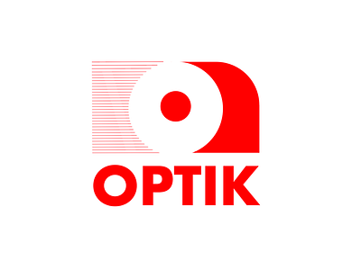 Optik bold eye logo minimalism ocular optics