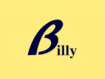 Billy logo b billy bolg branding classic designer graphic logo typography