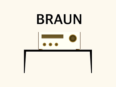 Homage branding braun classic design designer illustration minimalist music rams stereo