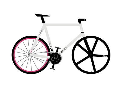 For all my fixie lovers aero bicycle bike design designer fixie graphic spoke vector