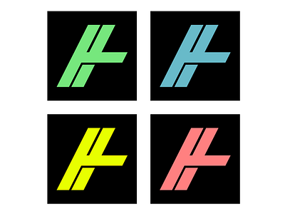 H branding colors designer h illustrator logo minimalist