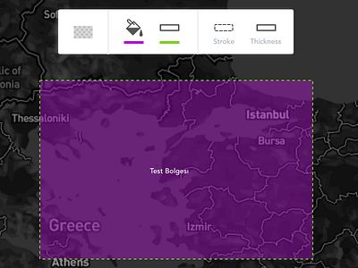 Rectangle Style app collaboration dashboard experience gis maps style toolbar ui ux web