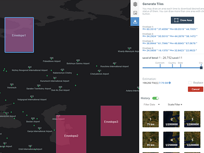 Bulk Download dashboard data download filechooser gis interaction map ui user interface ux web webapp