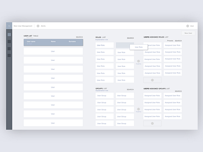 User Management Wire Frames dashboard data filechooser interaction management ui user user interface ux web webapp wireframe