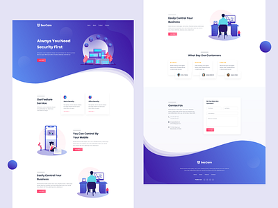 Security Landing Page