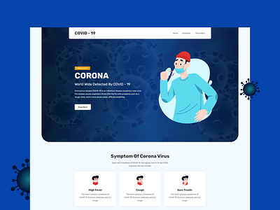 Covid 19 Landing page adobe xd coronavirus covid19 homepage landing page landing page design ui user interface ux website