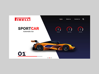 Car Inventory Home Page branding car design flat homepage ui ux web website xd