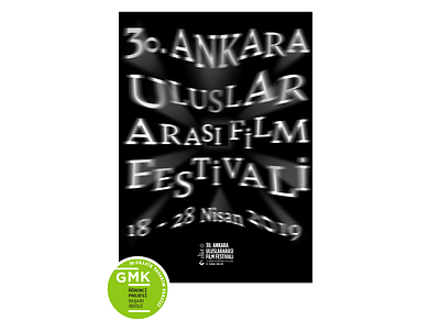Poster design for the 30th Ankara International Film Festival design posterdesign typography