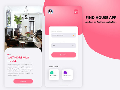 Find House Mobile App android android app design app ios ios design mobile app design responsive design