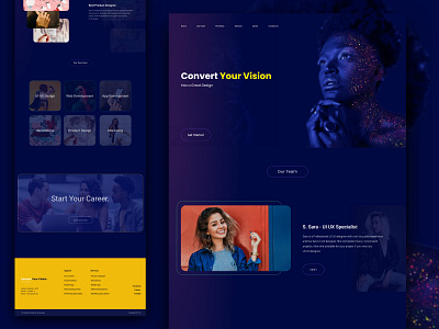 Convert Your Vision Into a Design app branding design graphic design illustration motion graphics page typography ui ux website