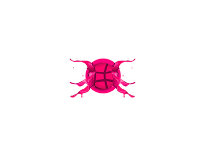 Dribble Sticker for playoff awesome coloring dribbble logo sticker