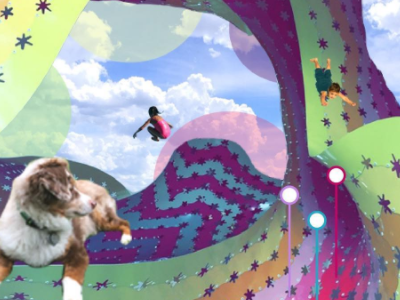 COLLAGE A DAY adobe art children collage dog photoshop