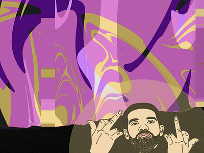 fuck that fake love adobe art collage drake illurstration photoshop vector