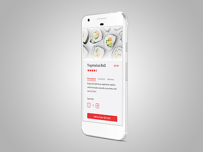 Single Item Checkout checkout daily daily ui mobile mockup sushi