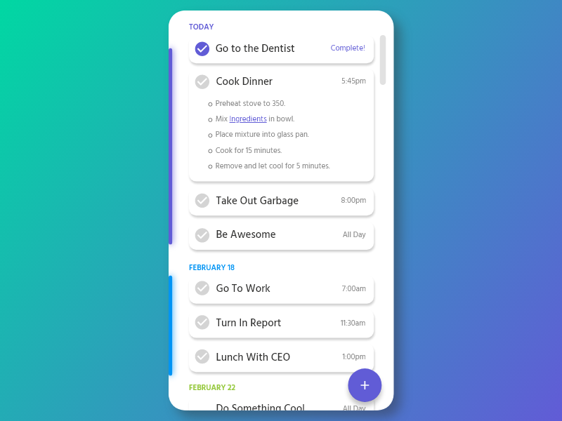 To Do List - Daily UI by Thomas Hajny on Dribbble
