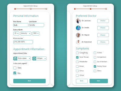 Appointment Page - Daily UI