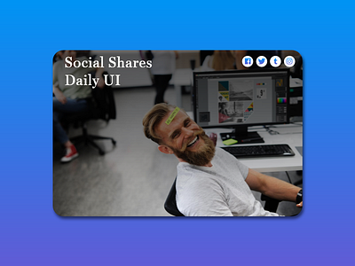 Social Shares - Daily UI