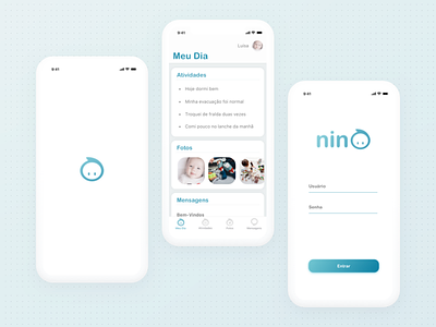 Nino - Redesign apple application baby blue child cute ios iphone nino