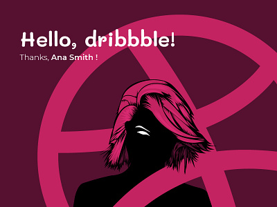 Hello, dribbble! debut design dribbble hello hello dribbble illustration vector