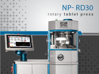 NP-RD30 Rotary tablet press brochure branding color design graphics illustration illustrator indesign layout photoshop print typography vector