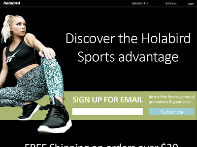 Sports Landing Page