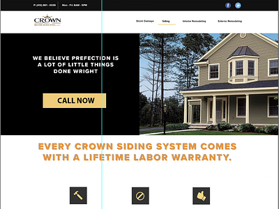 Landing Page for Crown Remodeling LLC