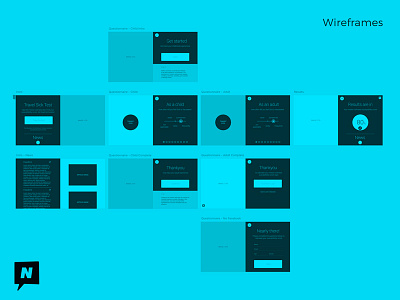 Wireframes Blue